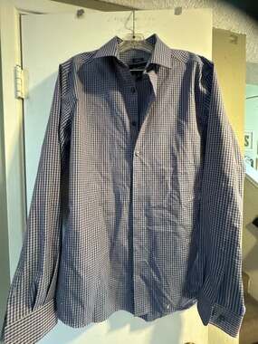 Awearness by Kenneth Cole Men's Extreme Slim Fit Long Sleeve Dress Shirt, Blue a